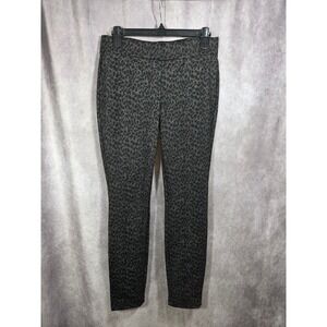 NYDJ Womens Gray Leopard Print Lift Tuck Technology Skinny Pants Size 2